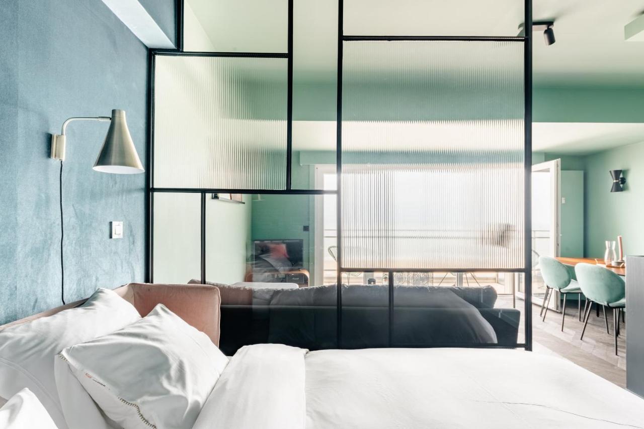 Luxueuze Suite Met Frontaal Zeezicht Knokke-Heist Exterior foto